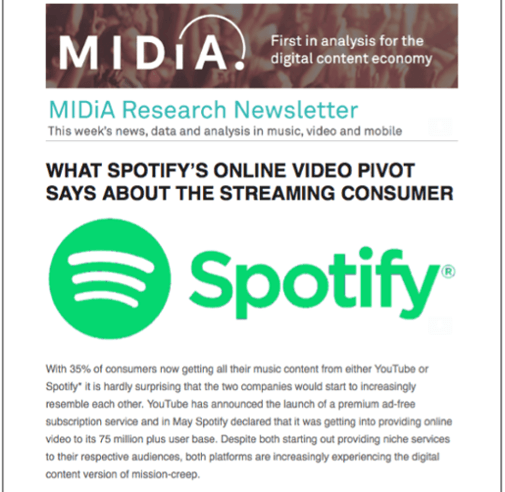 MIDiA Research Newsletter