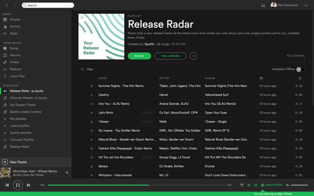 Release Radar