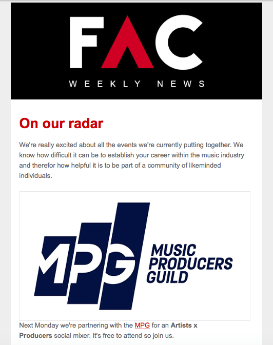 music industry newsletters