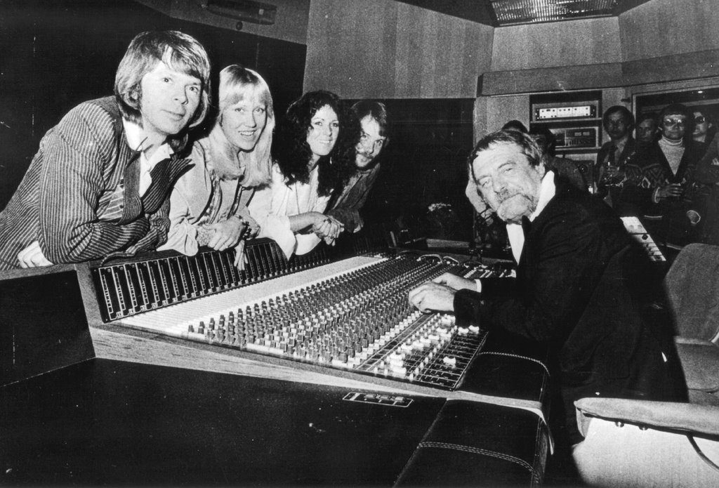 ABBA with Stig Andersson in 1978.