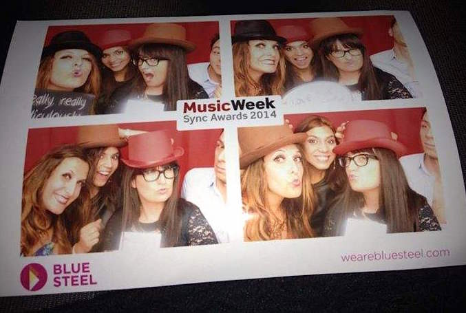 Andrea and co. and the Music Week Sync Awards 2014 (L-R: Francesca Clava, Susana Garcia, Andrea Madden, Tom Clough)