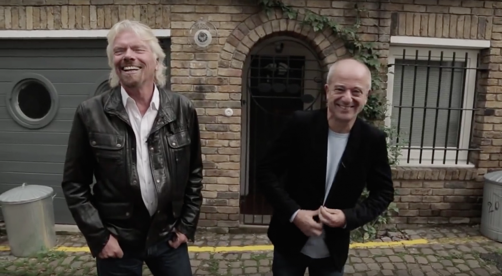 Steve Lewis and Richard Branson