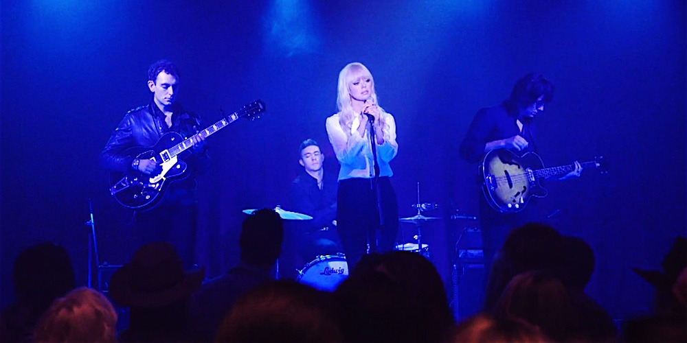 Chromatics on stage at the Roadhouse in Twin Peaks