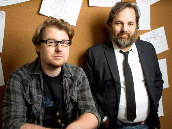 Rick and Morty creators Justin Roiland, left, and Dan Harmon (Adult Swim)