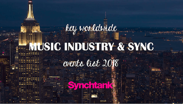 Events - This Fortnight in Music Supervision and Sync Licensing News (29/06/18)