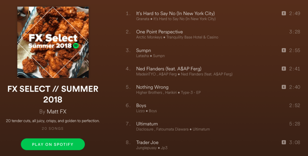 Music Supervisor Matt FX's Summer Playlist