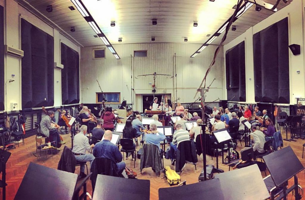 A shot from the studio in Prague