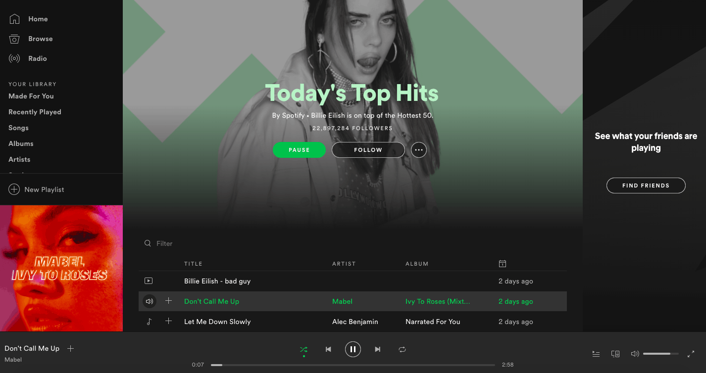 Today's Top Hits Spotify Playlist