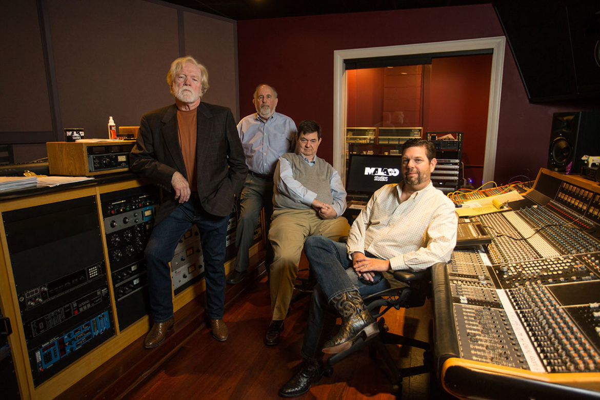 From left, Wolf Stephenson, Stewart Madison, Tommy Couch Sr., and Tommy Couch Jr., of Malaco Records.