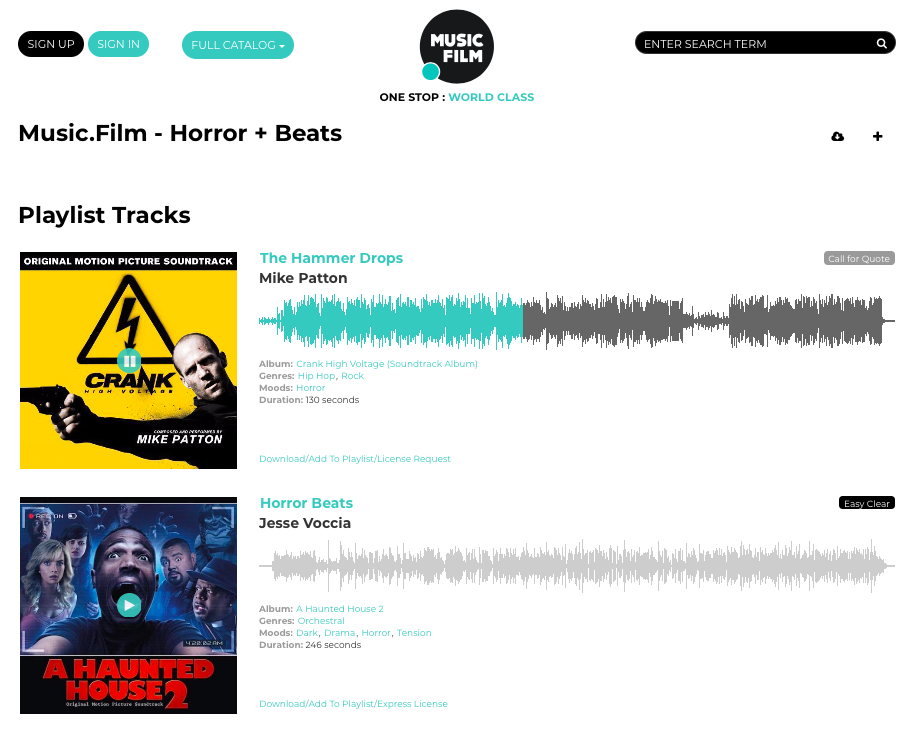 Music.film cutting edge halloween playlist