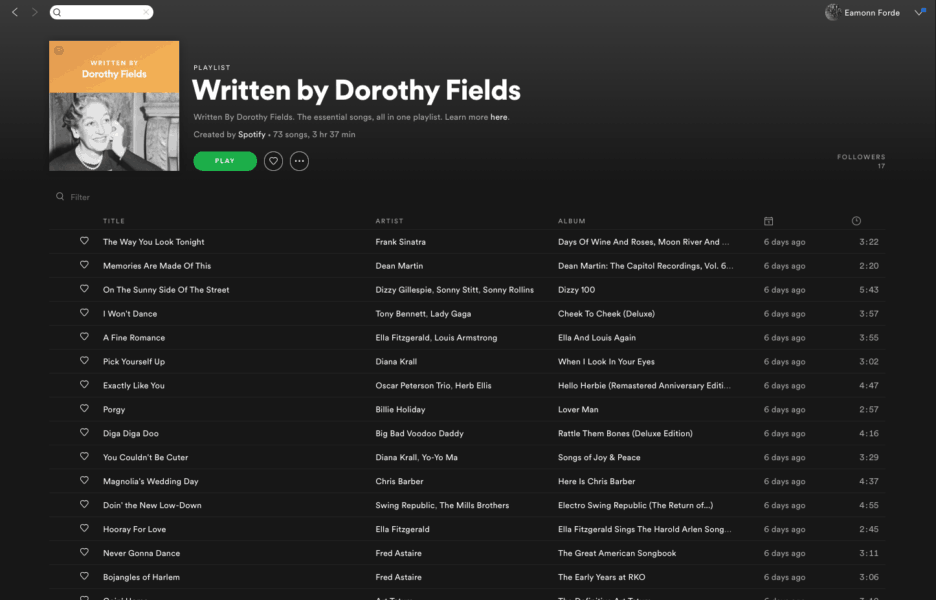 Spotify songwriter pages