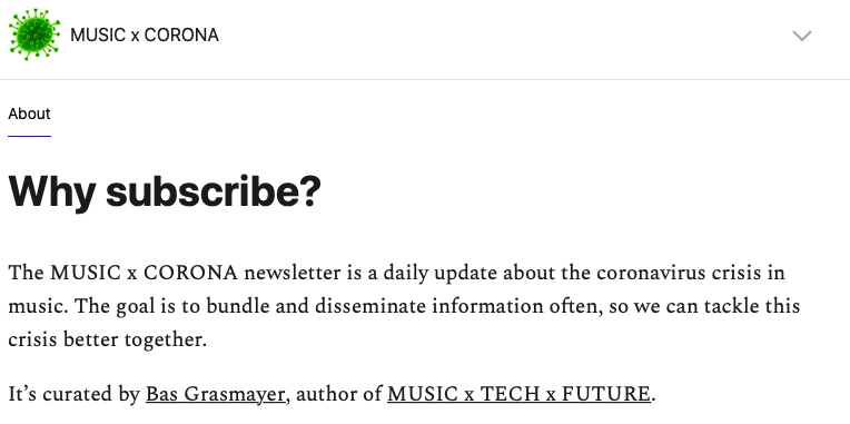 music industry coronavirus