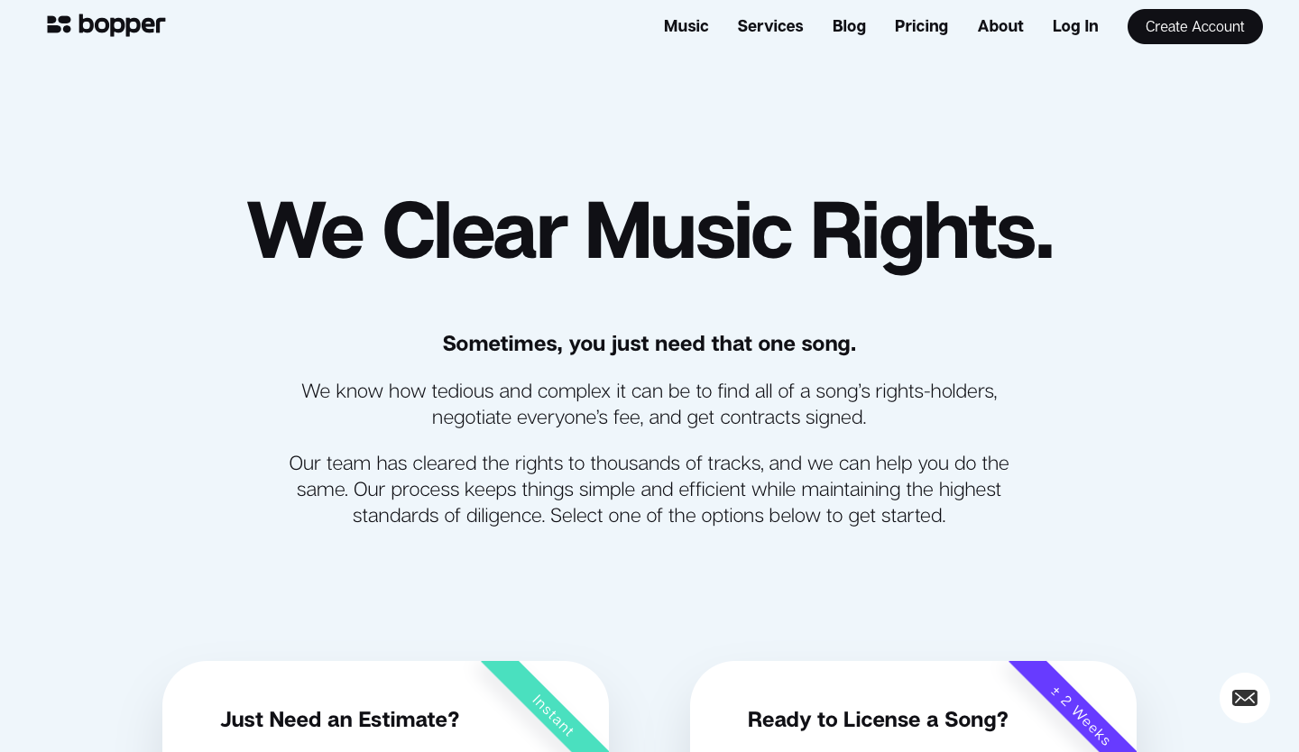 music rights clearances