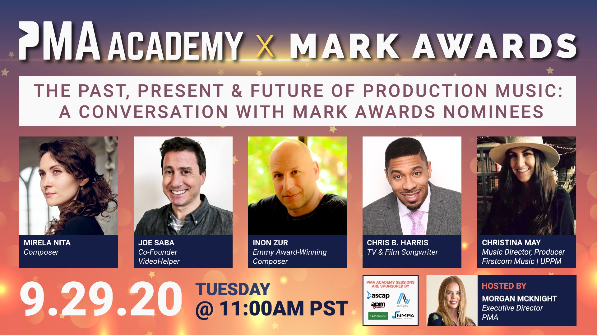The Past, Present & Future of Production Music: A Conversation with Mark Awards Nominees - Tuesday, October 29